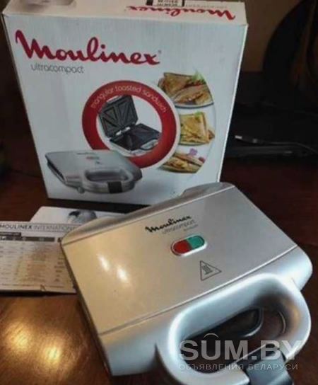 Бутербродница Moulinex Ultracompact 9000 s1 (SM154135) электрический гриль сэндвичница объявление Продам уменьшенное изображение 