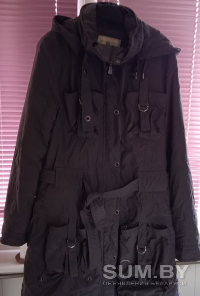 Пальто стильное, демисезонное с капюшоном, с съёмной подкладкой, женское, 48-50 (М) объявление Продам уменьшенное изображение 