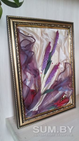 Картина из ткани Лавандовый рассвет объявление Продам уменьшенное изображение 