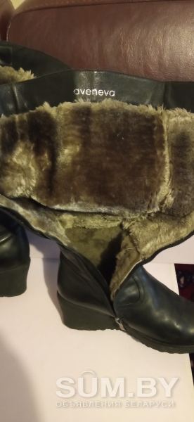 Сапоги женские Sarah Karen зимние чёрныенатуральная кожа натуральный мех состояние новых объявление Продам уменьшенное изображение 