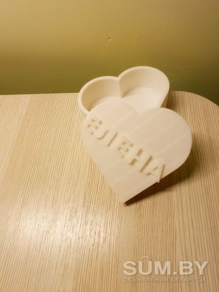 Шкатулка именная сердце 3D печать объявление Продам уменьшенное изображение 
