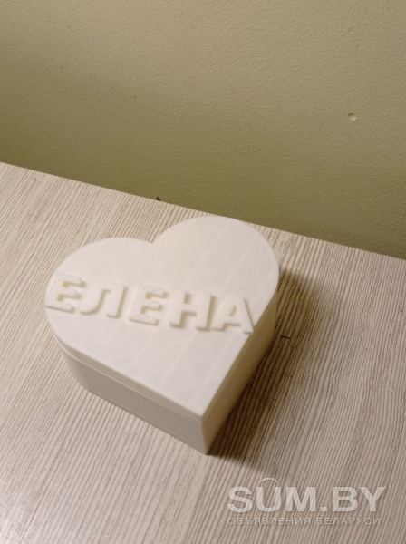 Шкатулка именная сердце 3D печать объявление Продам уменьшенное изображение 