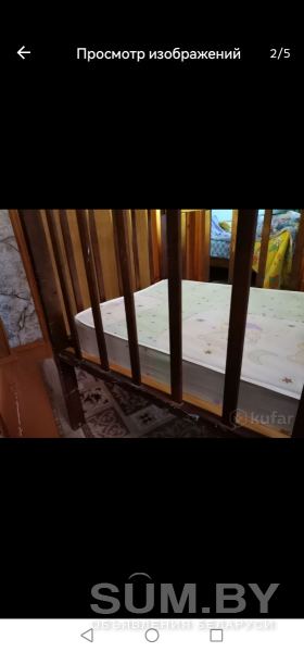 Детская кроватка с матрасом объявление Продам уменьшенное изображение 