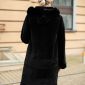 Пальто Мехофф женское 48 L черное натуральный мех объявление Продам уменьшенное изображение 3