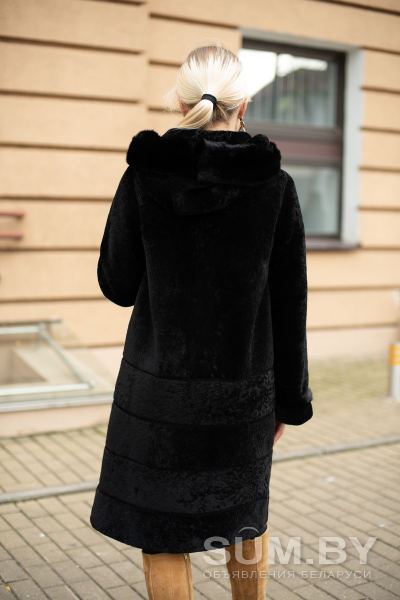 Пальто Мехофф женское 48 L черное натуральный мех объявление Продам уменьшенное изображение 