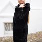 Пальто Мехофф женское 48 L черное натуральный мех объявление Продам уменьшенное изображение 4