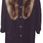 Пальто зимнее с натуральным воротником (песец) фиолетовое новое объявление Продам уменьшенное изображение 1