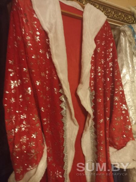 Костюм Деда Мороза красный 52-54 р-р 175-190 рост объявление Продам уменьшенное изображение 