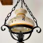 Люстра, потолочный светильник Майолика Франция Середина 20 века объявление  уменьшенное изображение 3
