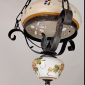 Люстра, потолочный светильник Майолика Франция Середина 20 века объявление  уменьшенное изображение 4