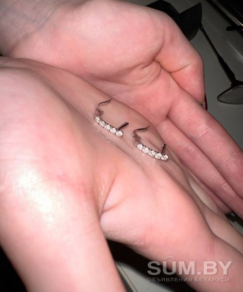 Серьги с бриллиантами 1 карат Италия оригинал объявление Продам уменьшенное изображение 