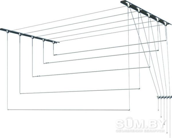 Сушилка потолочная для белья лиана металл 1, 4 м (С-002) объявление Продам уменьшенное изображение 