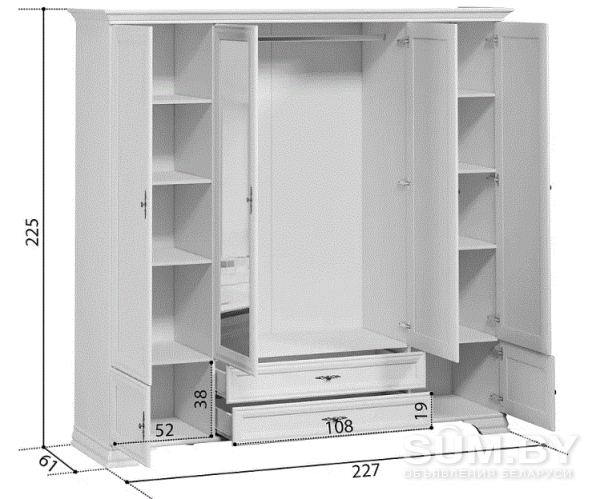 Шкаф из коллекции KENTAKI белого цвета объявление Продам уменьшенное изображение 