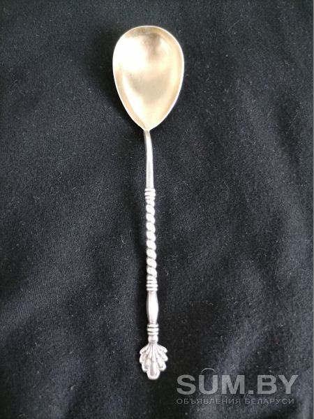 Серебряная ложка с позолотой 875 клеймо объявление Продам уменьшенное изображение 