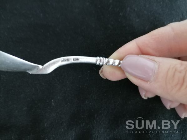 Серебряная ложка с позолотой 875 клеймо объявление Продам уменьшенное изображение 