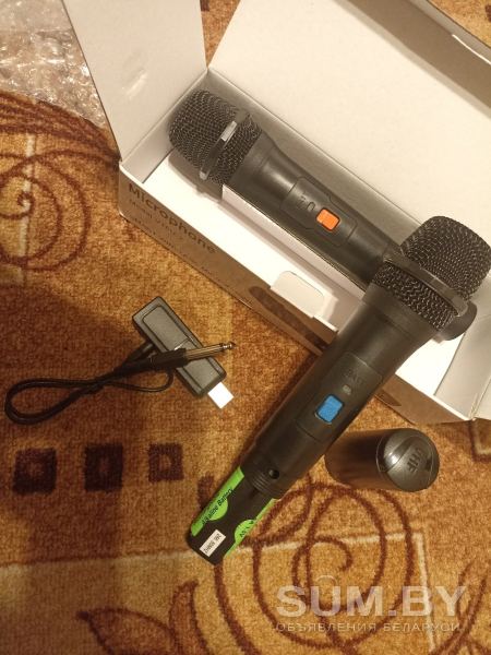 Микрофоны беспроводные два на одной базе USB и 2, 5 на 6, 3 джэк объявление Продам уменьшенное изображение 