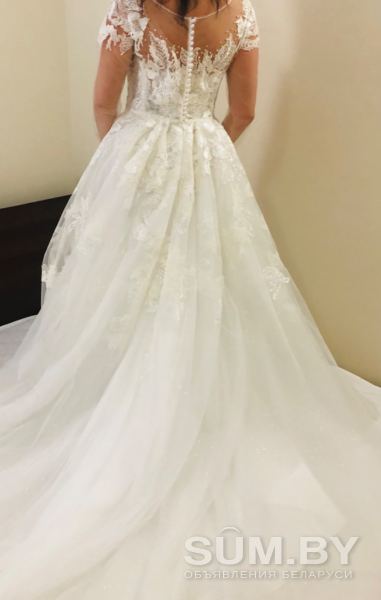 Свадебное платье , размер 46-50 ( регулируется корсетом) , рост 175-180 объявление Продам уменьшенное изображение 