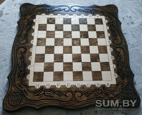 Hарды + шахматы из натурального дерева ручной работы 60 х 60 см объявление Продам уменьшенное изображение 