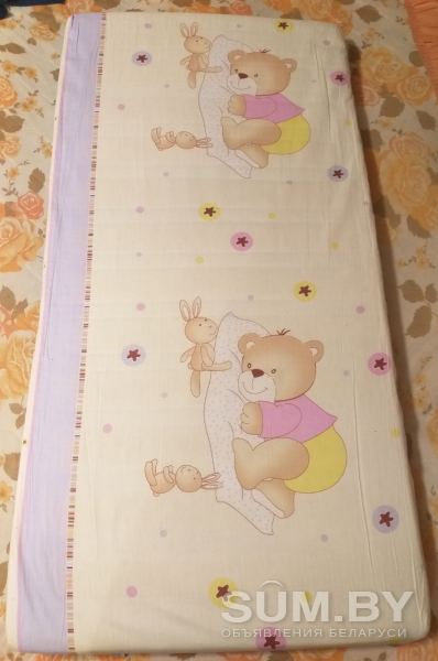 Кроватка-маятник детская с матрасом «Топотушки», молочного цвета, б.у объявление Продам уменьшенное изображение 