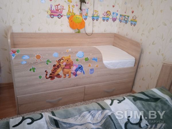 Кровать детская с матрасом объявление Продам уменьшенное изображение 