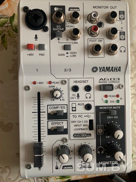 Микшер-звуковая карта Yamaxa AG-03 объявление Продам уменьшенное изображение 