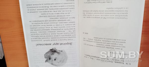 Книга о том как правильно разводить хомяков и чем кормить, грамотно объявление Продам уменьшенное изображение 