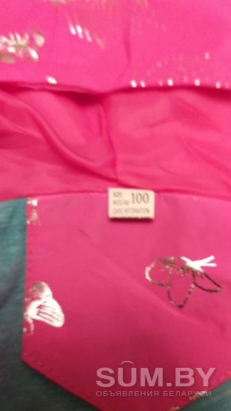 Куртка-ветровка розовая на 3-4года, р.100, новая с капюшоном объявление Продам уменьшенное изображение 