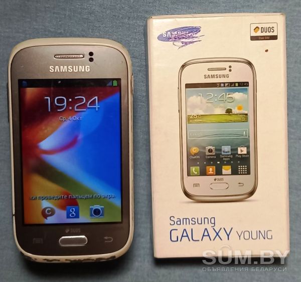 Смартфон Samsung Galaxy Young. Телефон в полном рабочем состоянии объявление Продам уменьшенное изображение 