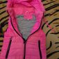 Куртка-жилетка розовая с капюшоном на девочку 2.5-4г, б.у объявление Продам уменьшенное изображение 2