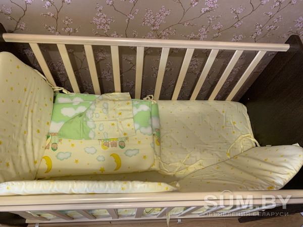 Кроватка-трансформер детская с пеленальным столиком объявление Продам уменьшенное изображение 