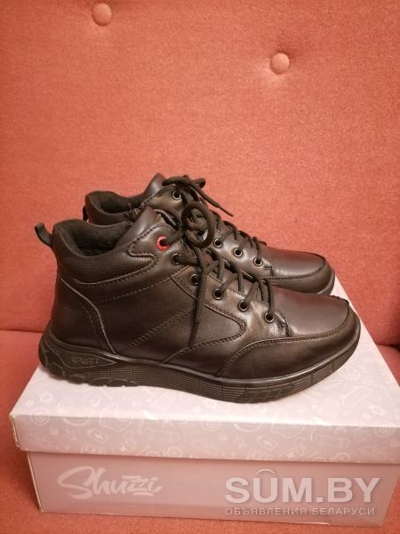 Ботинки чёрные натуральная кожа, стелька 25, 5 см объявление Продам уменьшенное изображение 