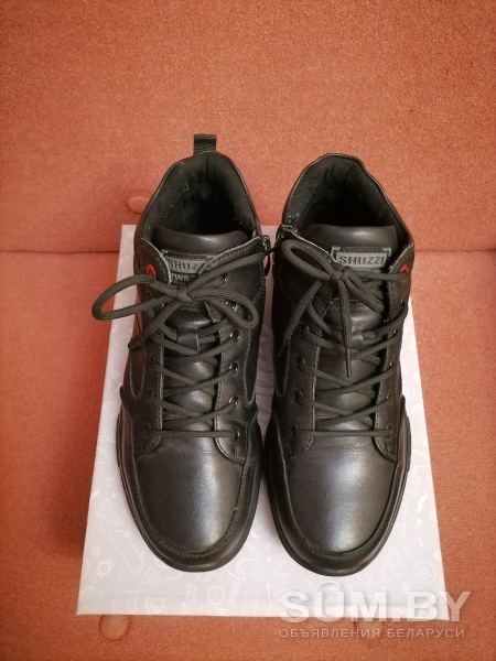 Ботинки чёрные натуральная кожа, стелька 25, 5 см объявление Продам уменьшенное изображение 