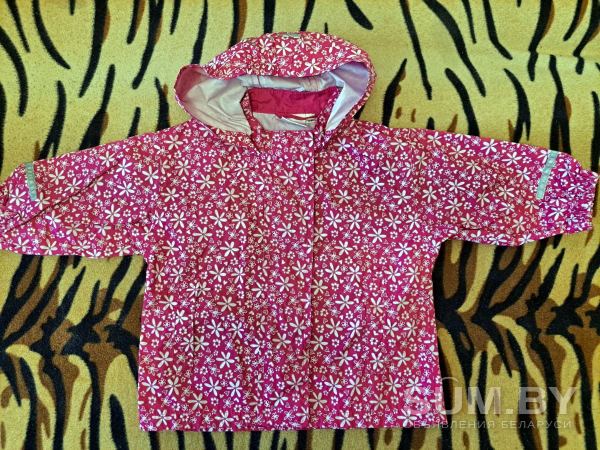 Куртка-ветровка розовая в цветочки, р.74-80 ((7мес-1, 5года), новая объявление Продам уменьшенное изображение 