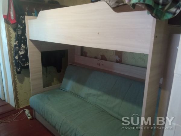 Двухъярусная кровать с диван-кроватью Прованс объявление Продам уменьшенное изображение 