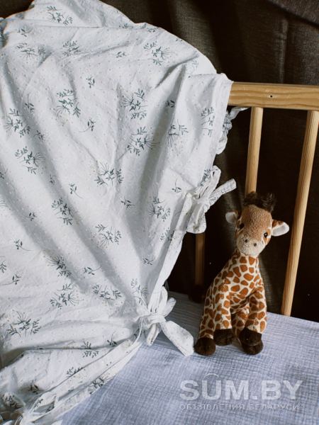 Детское постельное белье ручной работы из муслина и батиста объявление Продам уменьшенное изображение 