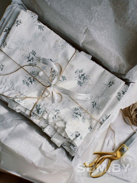 Детское постельное белье ручной работы из муслина и батиста объявление Продам уменьшенное изображение 