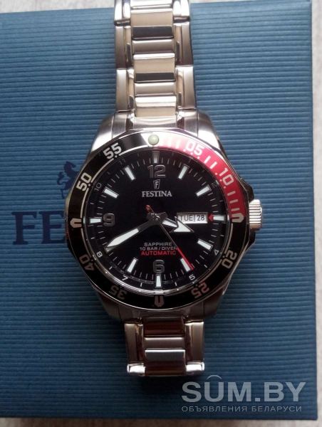 Часы Festina новые! automatic sapphire объявление Продам уменьшенное изображение 