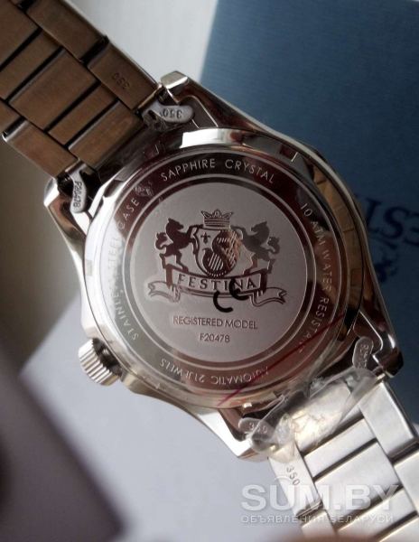 Часы Festina новые! automatic sapphire объявление Продам уменьшенное изображение 