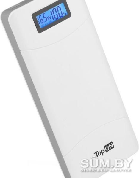 Внешний аккумулятор / повербанк TopON TOP-T80 (белый) объявление Продам уменьшенное изображение 