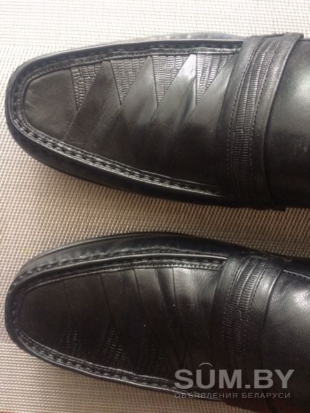 Туфли (лоферы) новые мужские кожаные черные, 46, Индия объявление Продам уменьшенное изображение 