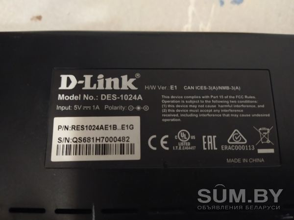 D-Link DES-1024A объявление Продам уменьшенное изображение 