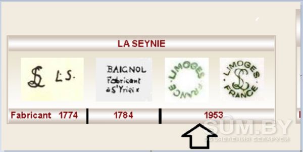 Столовый сервиз на 12 персон, 79 предметов.Франция La Seynie Limoges Клеймо1953 г объявление Продам уменьшенное изображение 