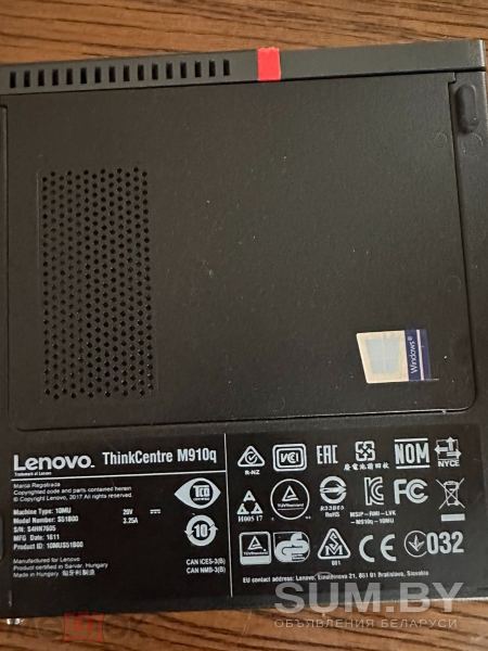Неттоп/Мини ПК Lenovo ThinkCentre M910q tiny объявление Продам уменьшенное изображение 
