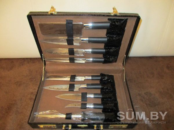 Набор стальных кухонных ножей в кейсе Royal RL-3822 9 предметов объявление Продам уменьшенное изображение 