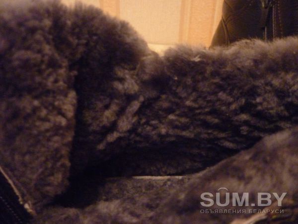 САПОГИ мужские зимние кожаные на НАТУРАЛЬНОМ МЕХУ объявление Продам уменьшенное изображение 