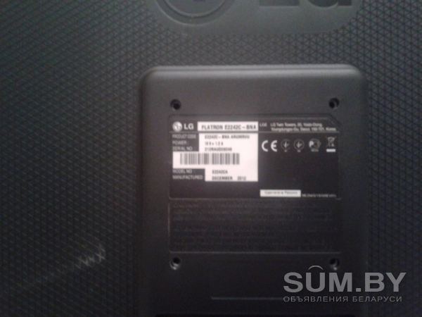 Продам монитор LG E2242C-BN Black объявление Продам уменьшенное изображение 