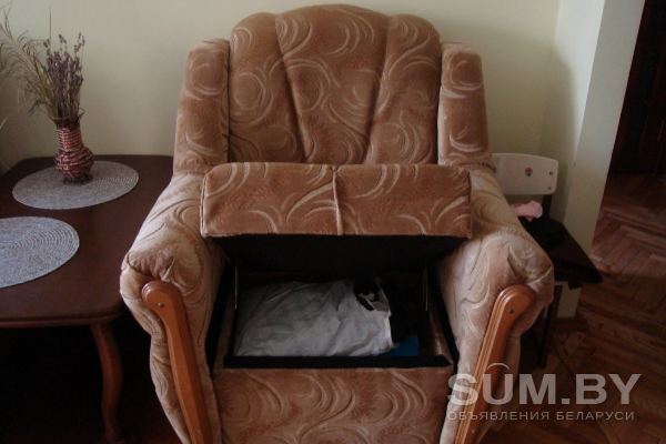 Диван-кровать + 2 кресла объявление Продам уменьшенное изображение 