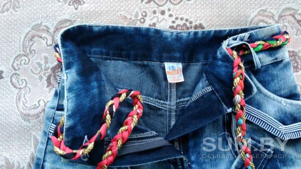 Юбка джинсовая 10руб. с красивым поясом ( пояс – шнурок) объявление Продам уменьшенное изображение 