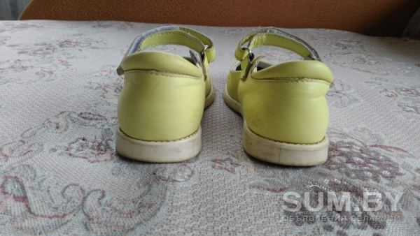 Туфли лимонного цвета кожаные 7 руб объявление Продам уменьшенное изображение 
