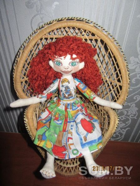 Кукла текстильная ручной работы объявление Продам уменьшенное изображение 